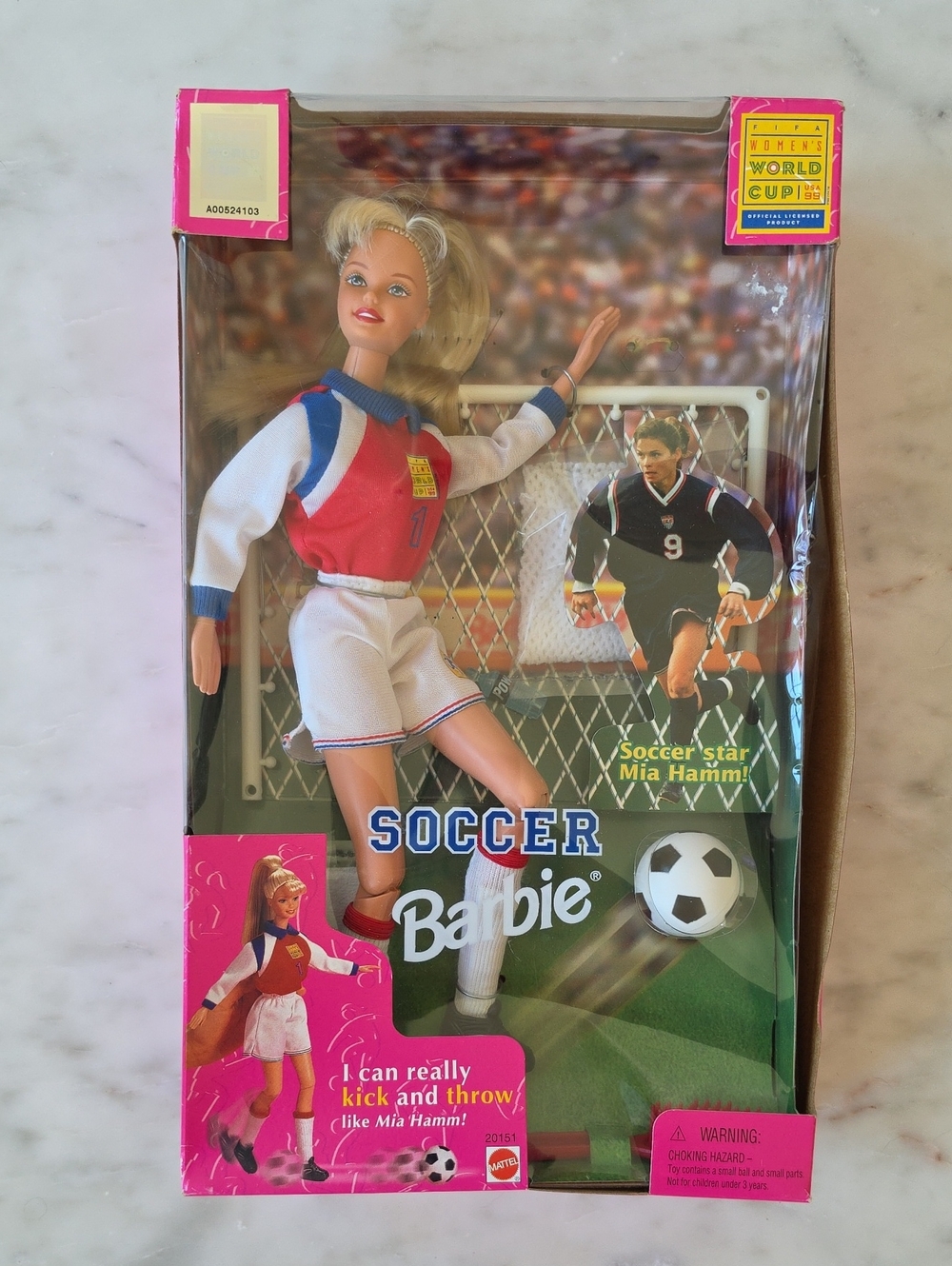 Soccer Barbie Mia Hamm Doll From World Cup ⚽️